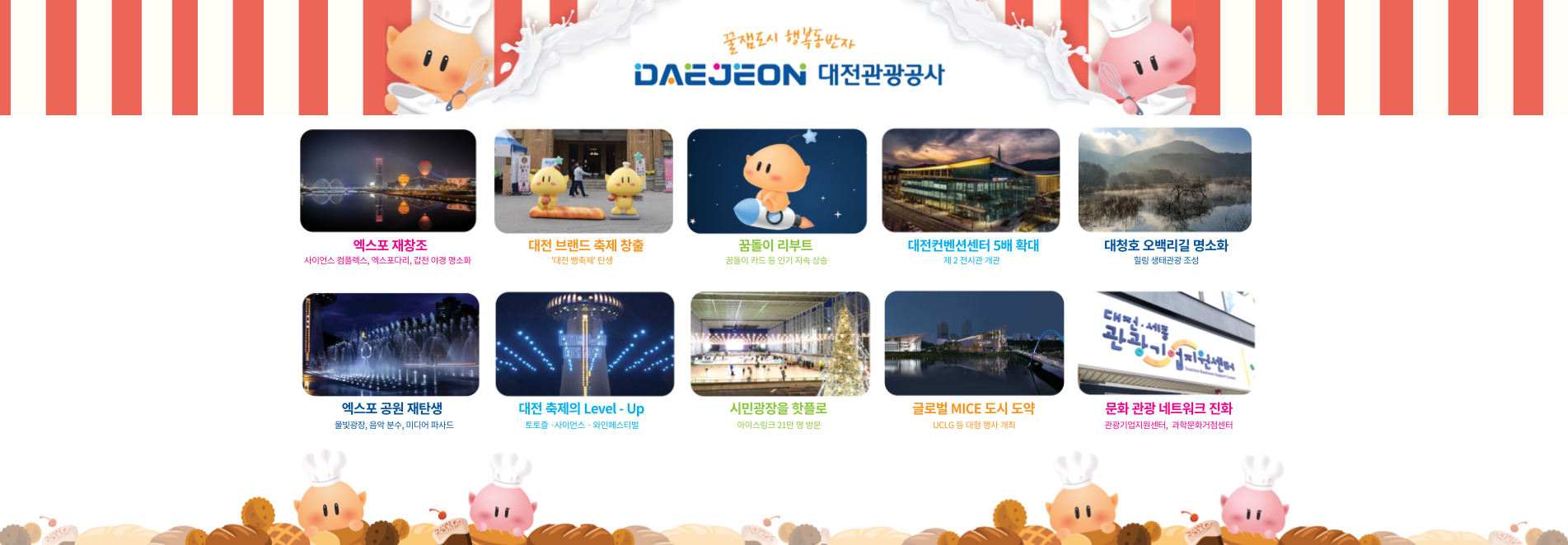 꿀잼도시 행복동반자 대전관광공사